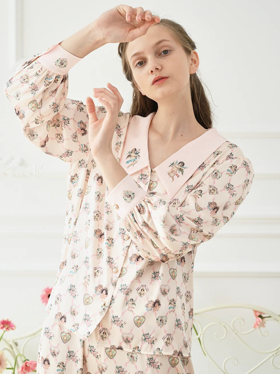 Cherub Dreams Silk Pajama