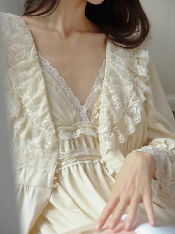 Vintage Dream Slip Dress and Gown Set