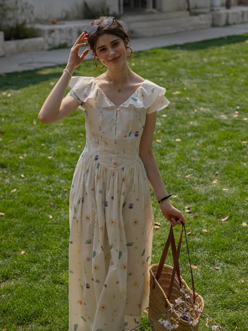 Floral Meadow Cotton Dress