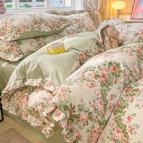 Romantic Floral Garden Bedding Set