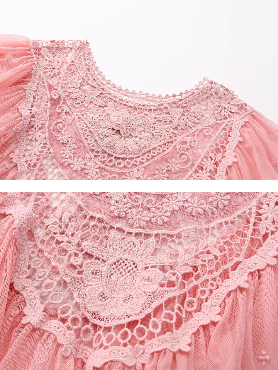 Elizabeth's Retro Pink Elegance Dress