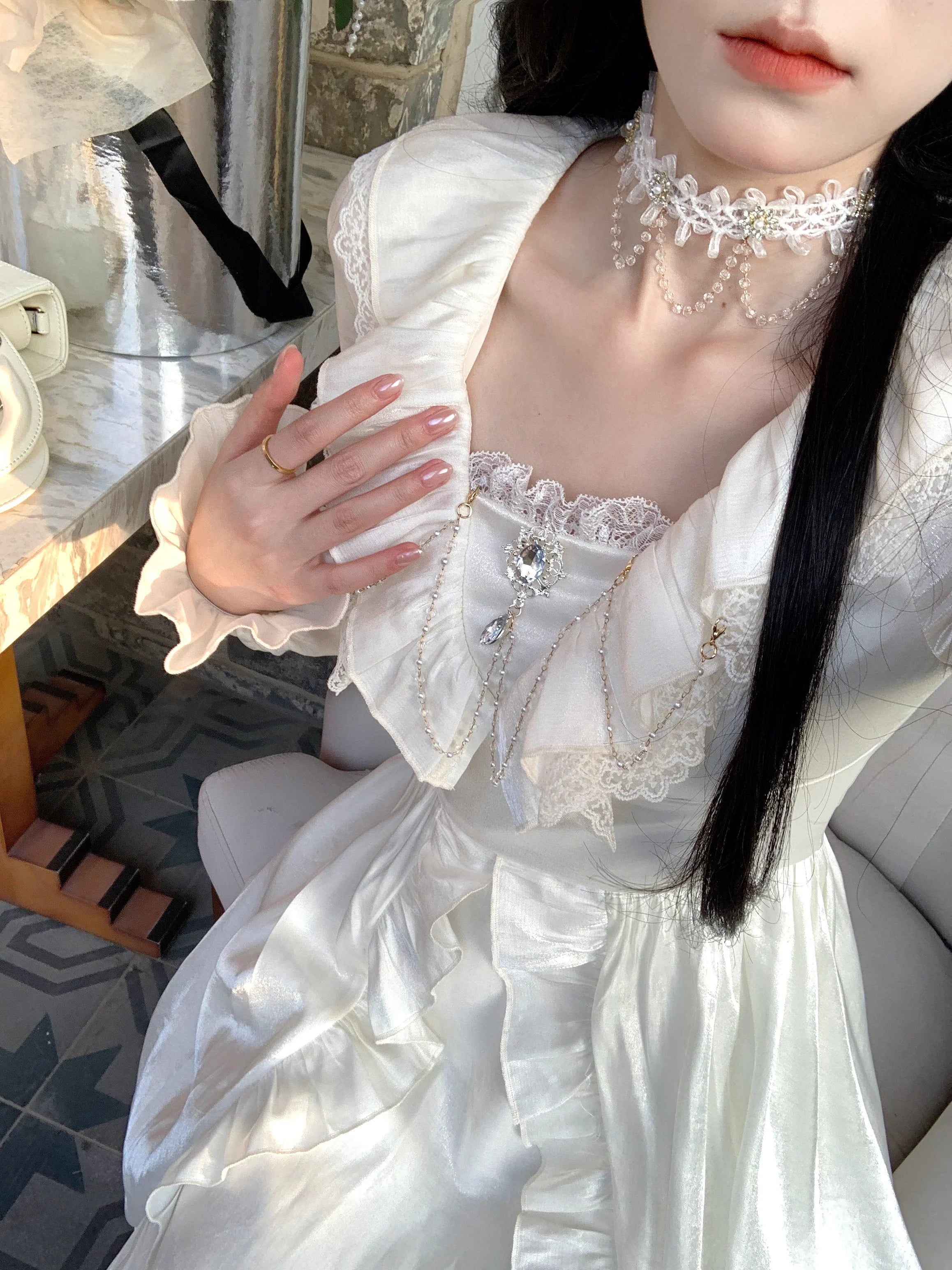 Romantic Shimmering Vintage Dress