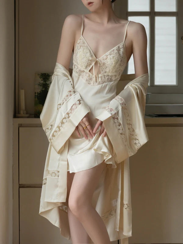 Buttercream Lace Ribbon Sleepwear