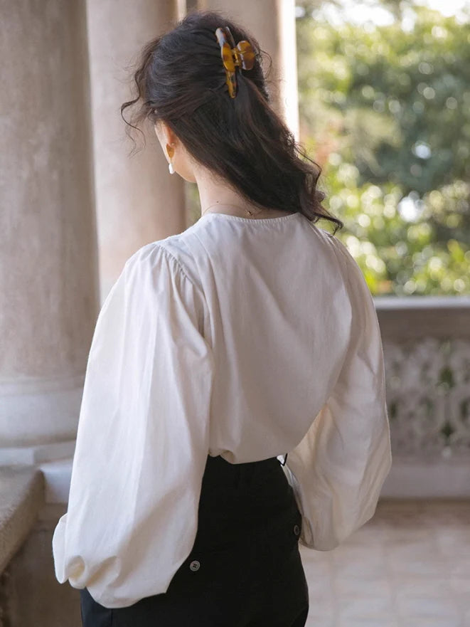 Vintage Embroidered Lace Blouse