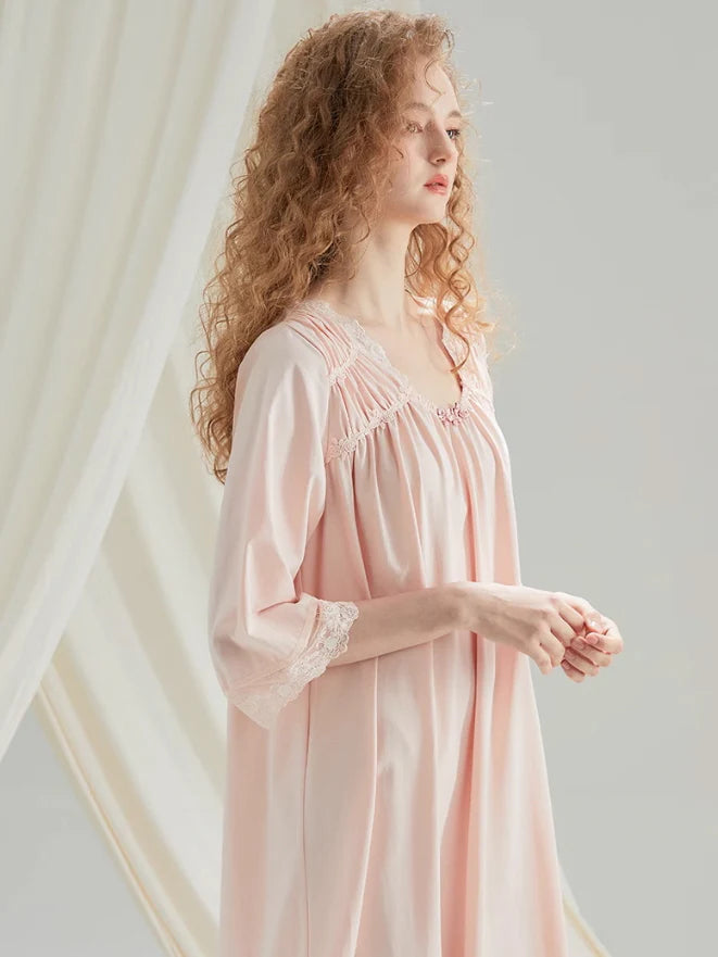 Serenade Lace-Trimmed Nightgown