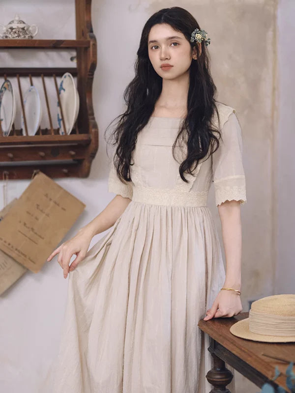 Retro Grace Ivory Dress