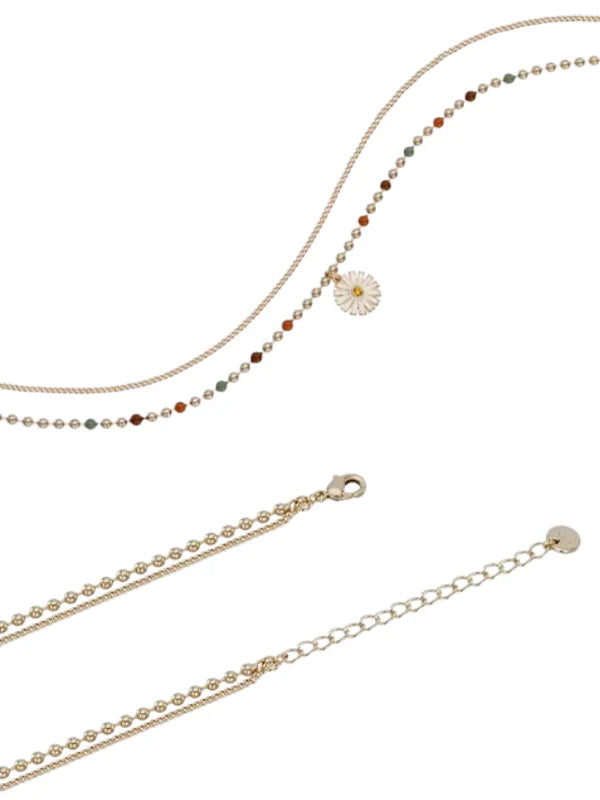 Daisy Blossom Beads Necklace