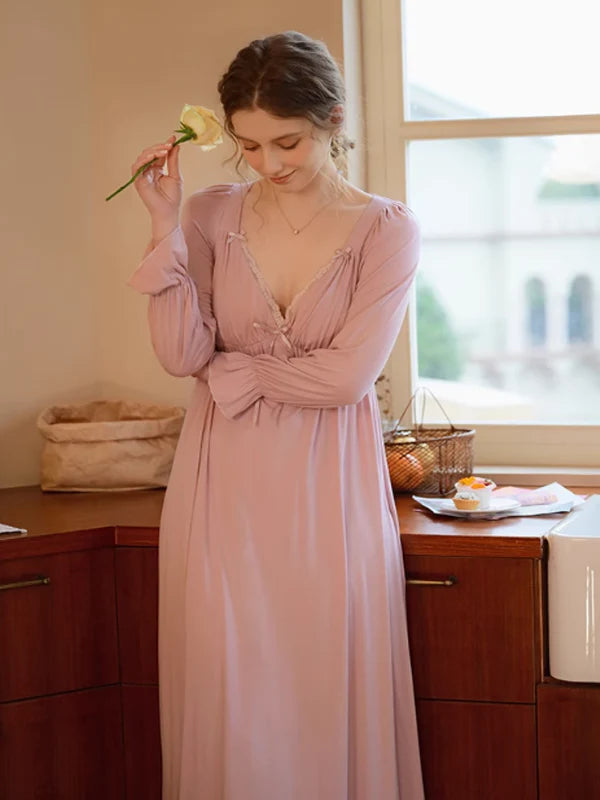 Pink Sunset Lace Romance Night Dress