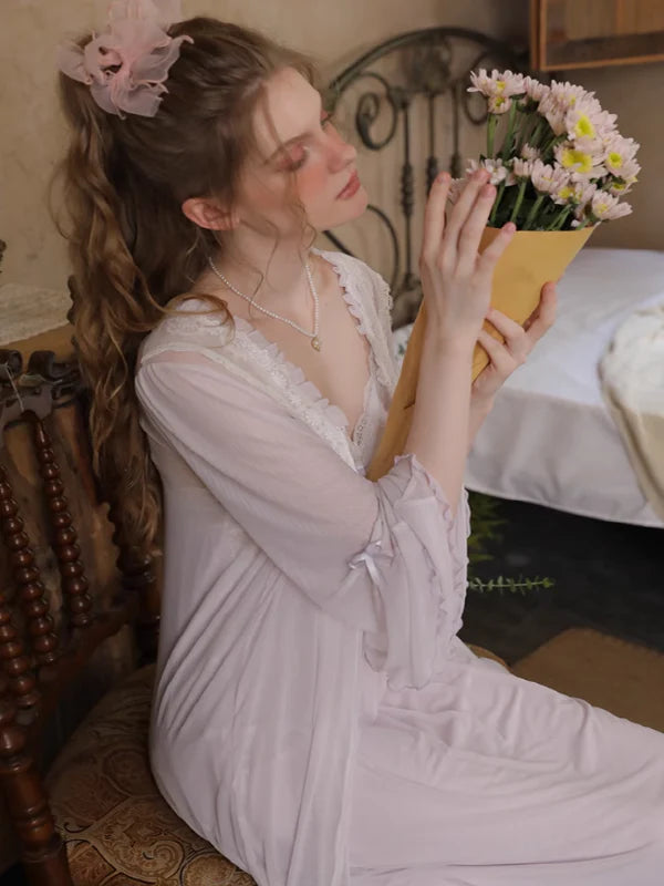 Angel's Embrace Pink Purple Nightgown