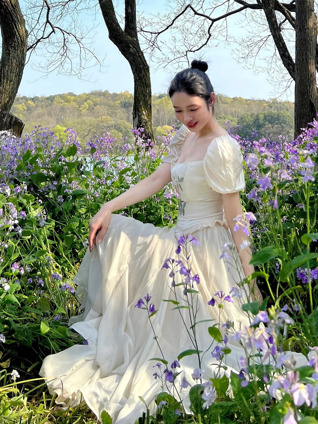 Romantic Rose Embroidered Corset Top