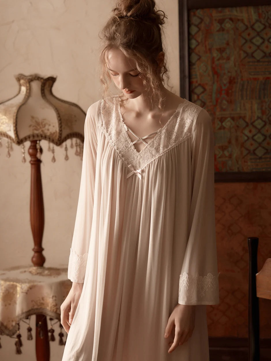 Romantic Lace Sheer Nightgown
