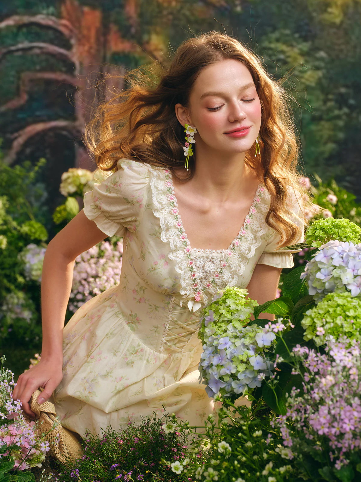 Enchanted Garden Vintage Lace Dress