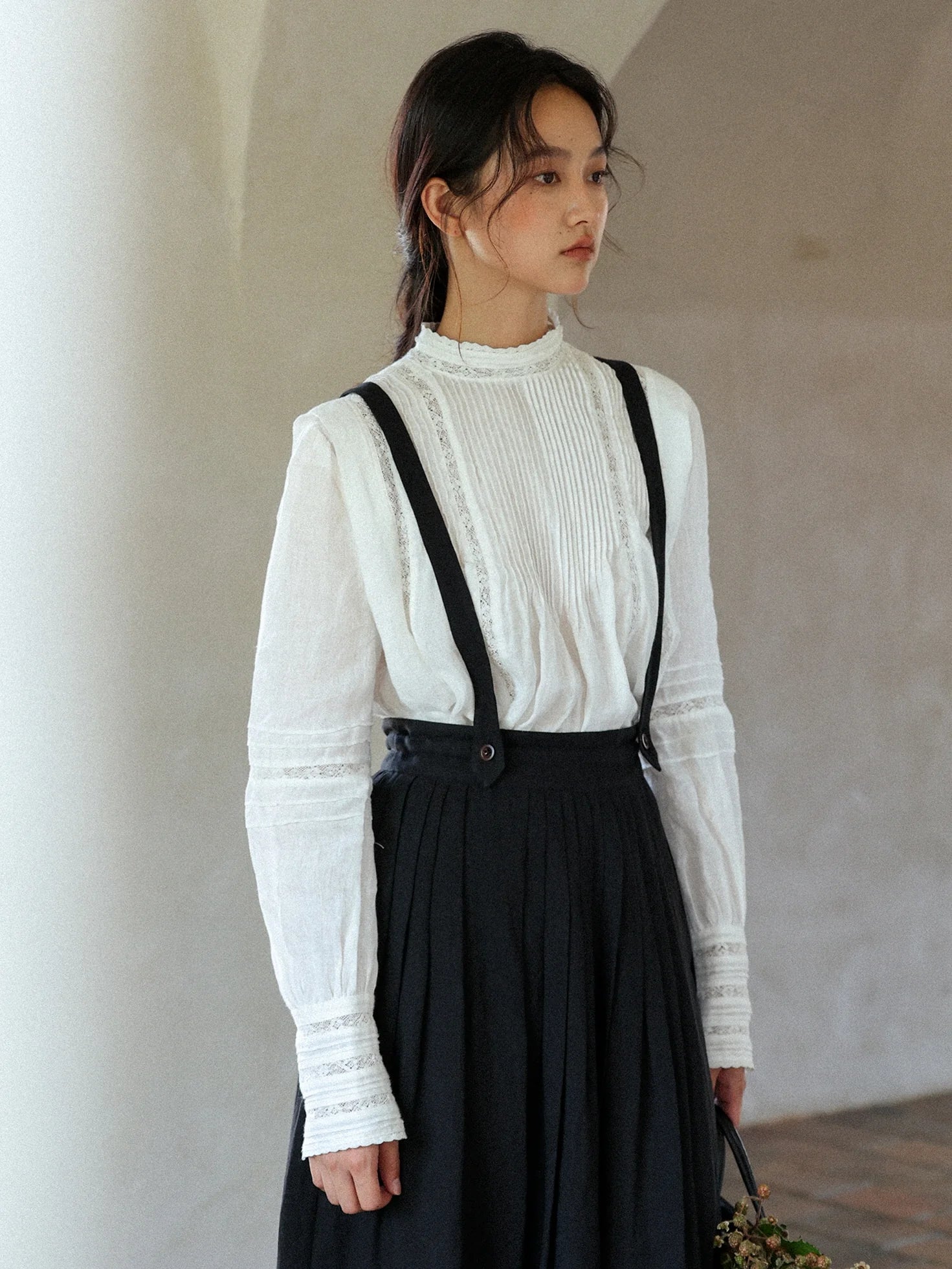 Vintage Linen Lace Blouse