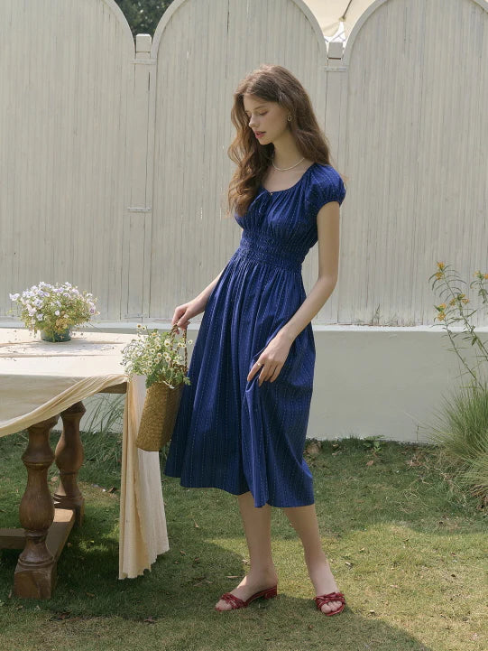 Blue Reverie Cotton Dress