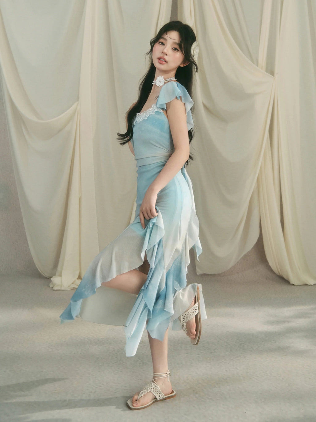 Celestial Blue Fairycore Dress