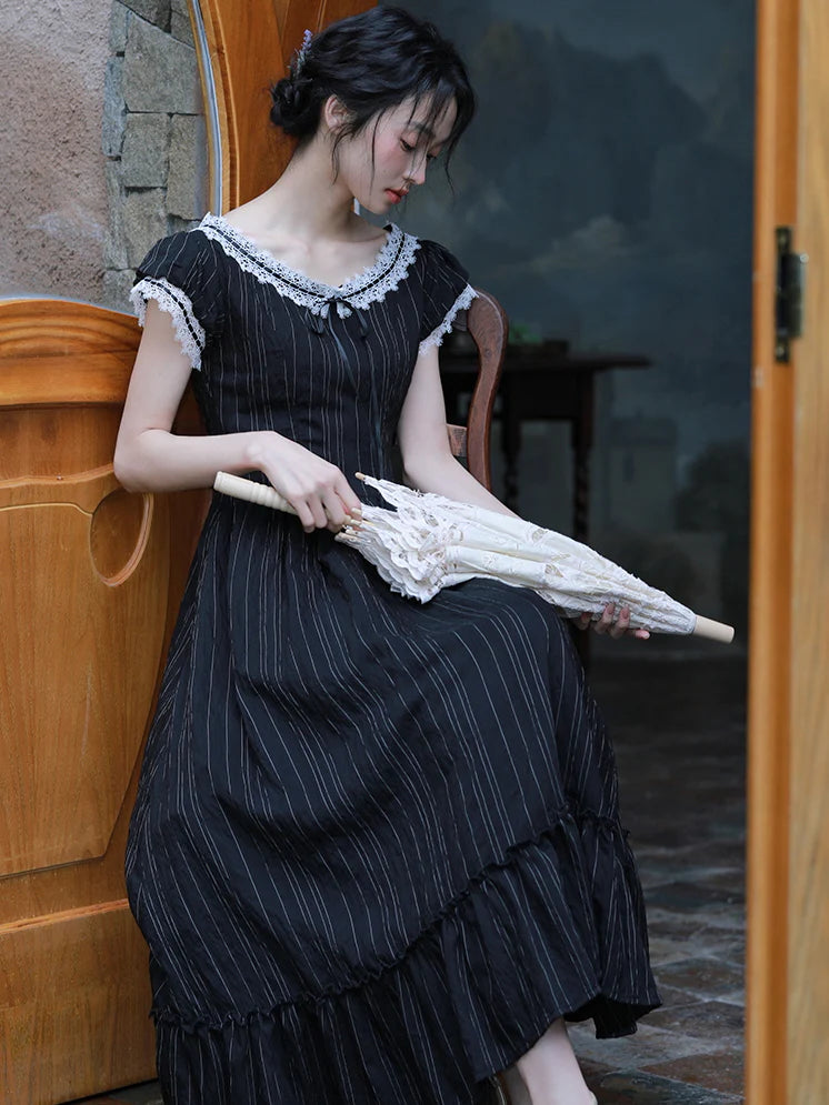 Victoria's Retro Black Elegance Dress