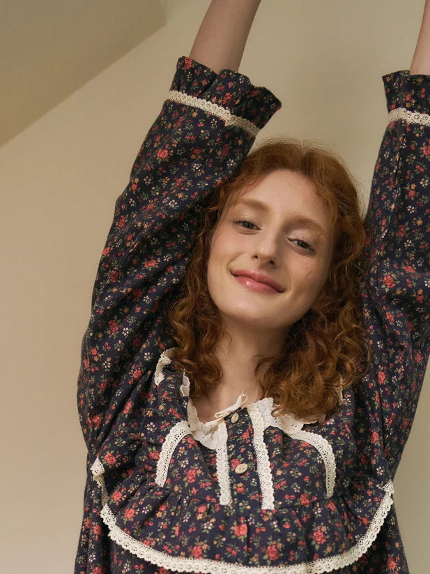 Wildberry Garden Ruffle Nightgown