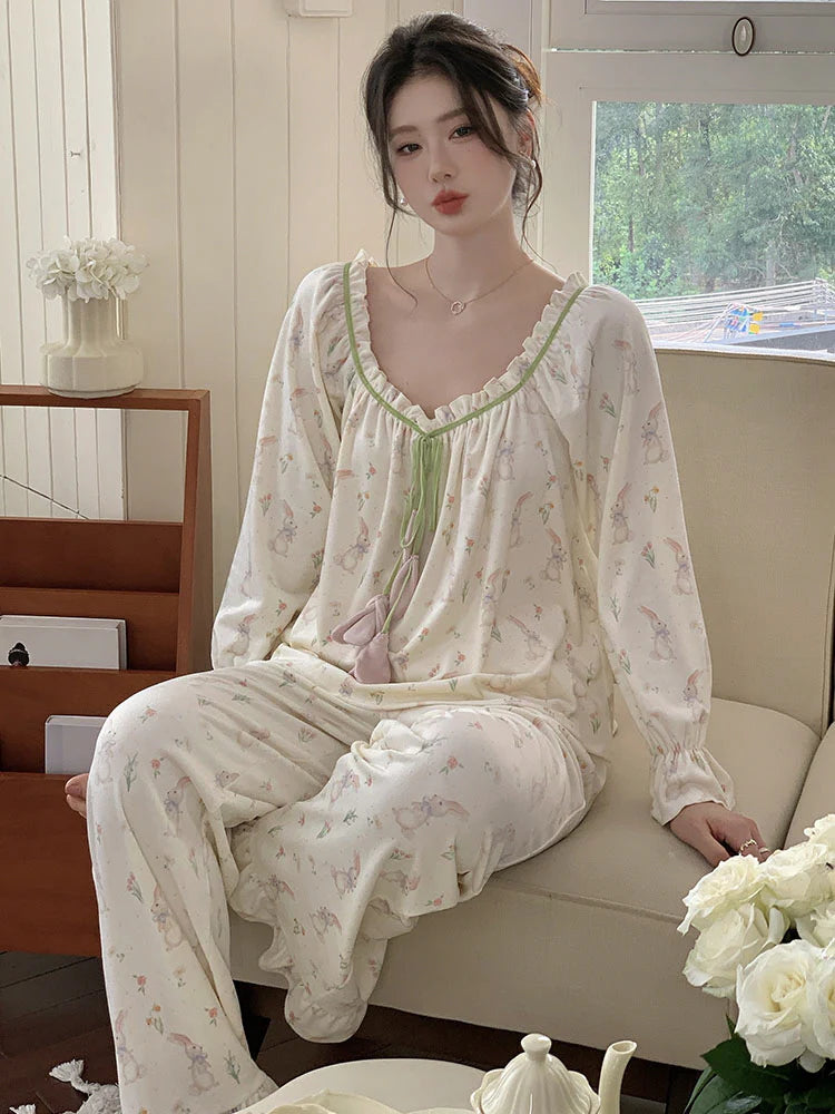Velvet Bunny Dream Pajama Set