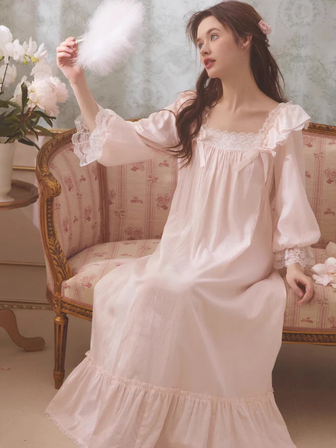Rose Petal Cotton Nightgown