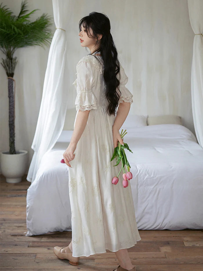 Whispers of Elegance Tencel Lace Dress