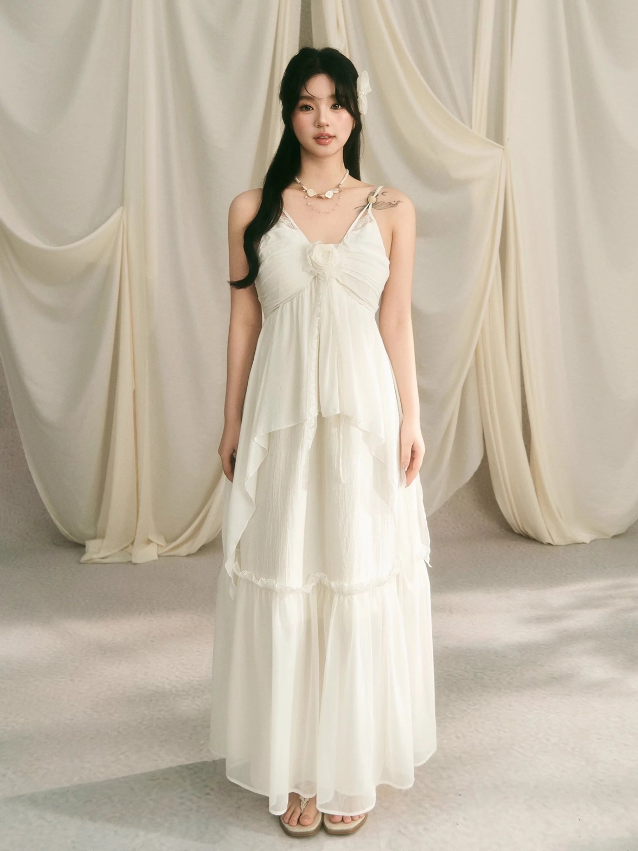 Ethereal Rose Fairycore Gown