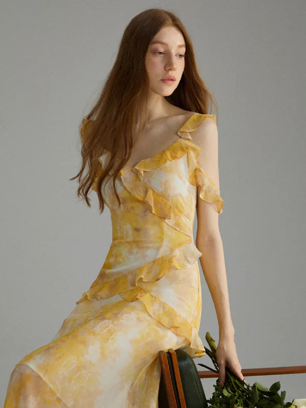 Sunshine Blossom Frill Dress