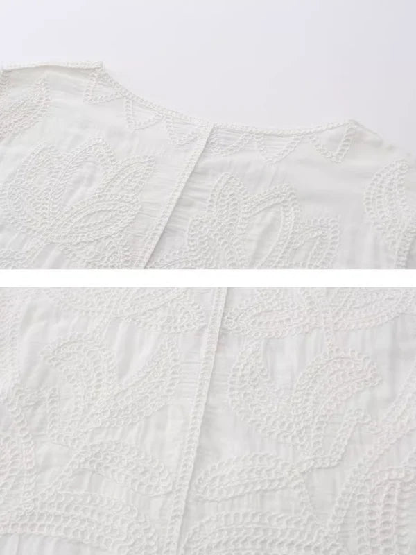 Whispering Bloom Embroidered Blouse