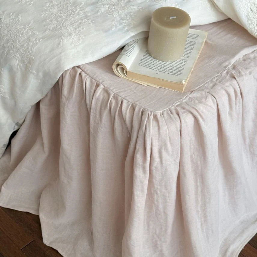 Vintage Rose Lace Trim Bedding Set