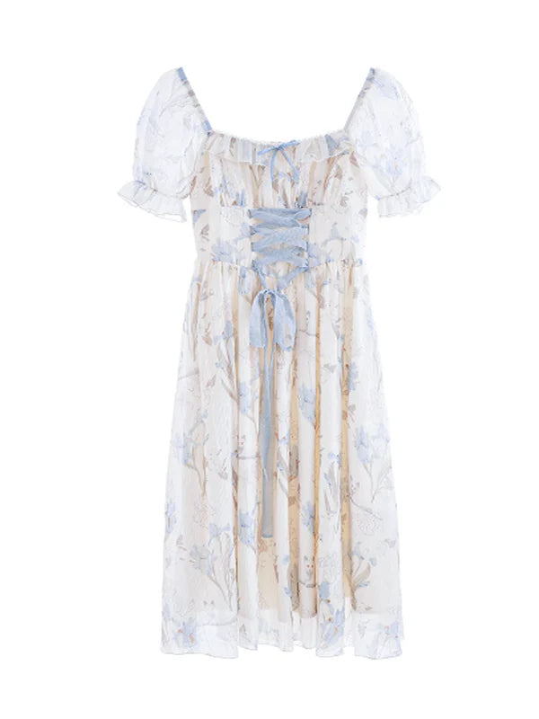 Sky Blossom Elegance Dress