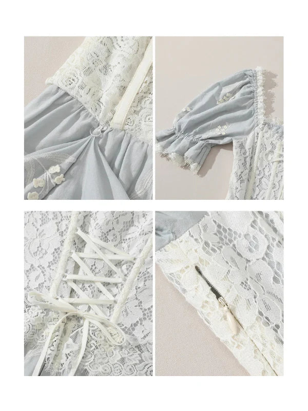 Regency Garden Lace Corset Dress