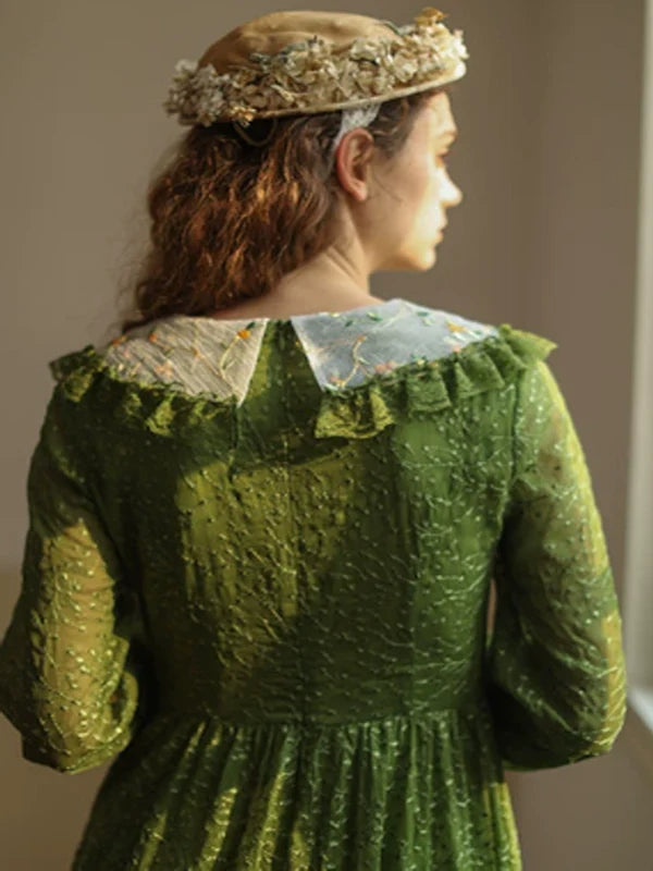 Green Serenity Frills Dress