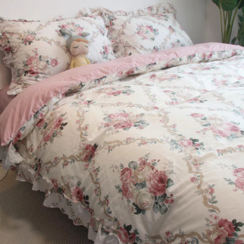 Palace Princess Floral Bedding Set