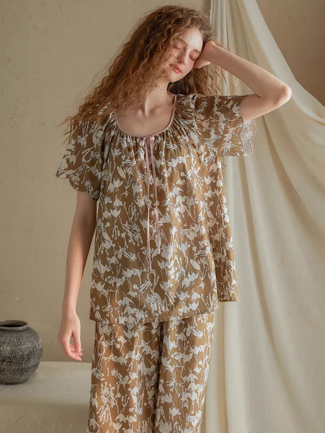 Botanical Whisper Floral Pajama Set