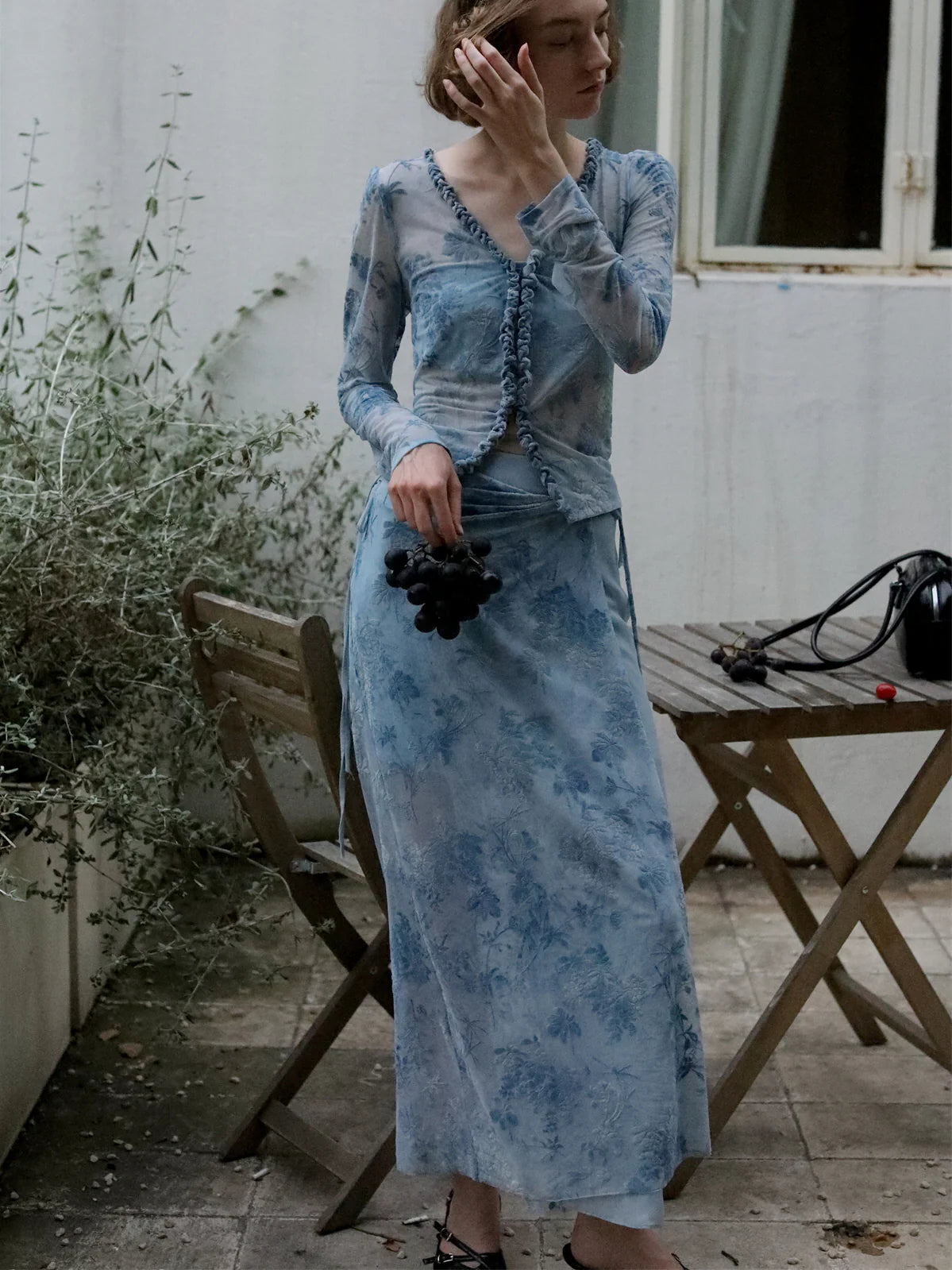 Ethereal Flora Wrap Skirt