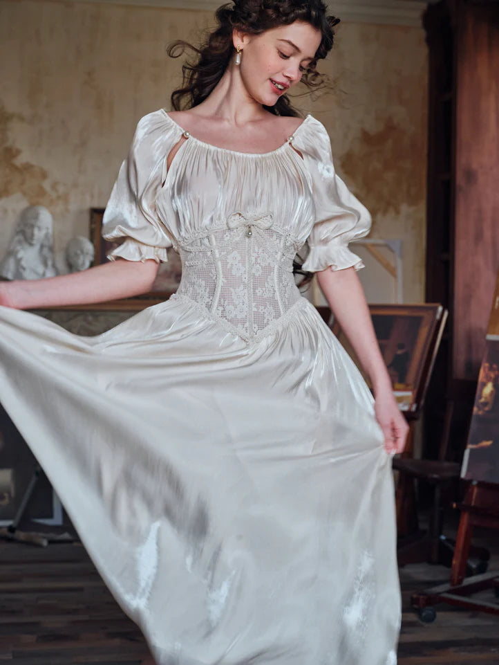 Ivory Muse Corset Dress