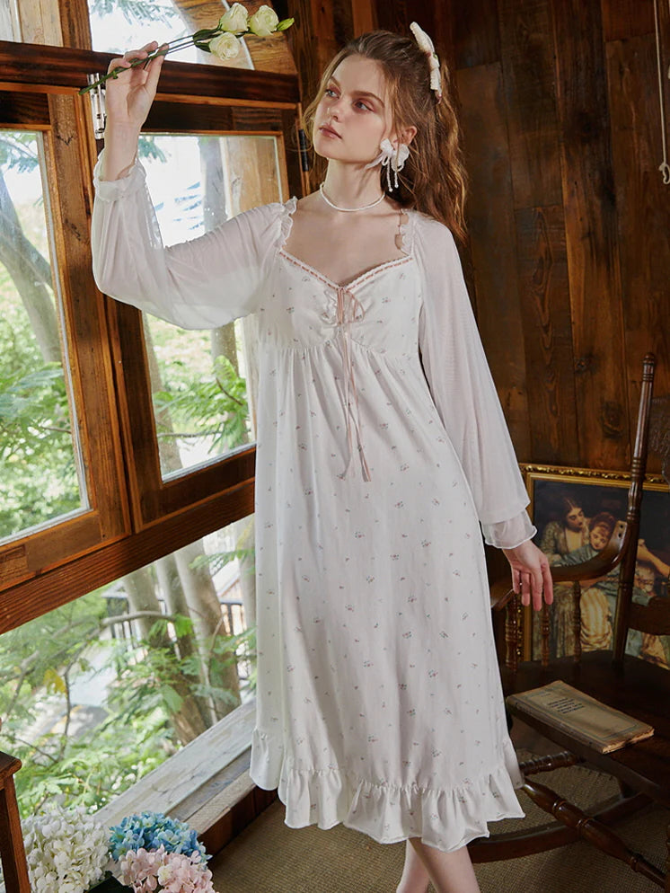 Whimsical Rosebud Nightgown