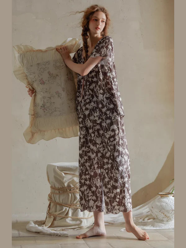Botanical Whisper Floral Pajama Set