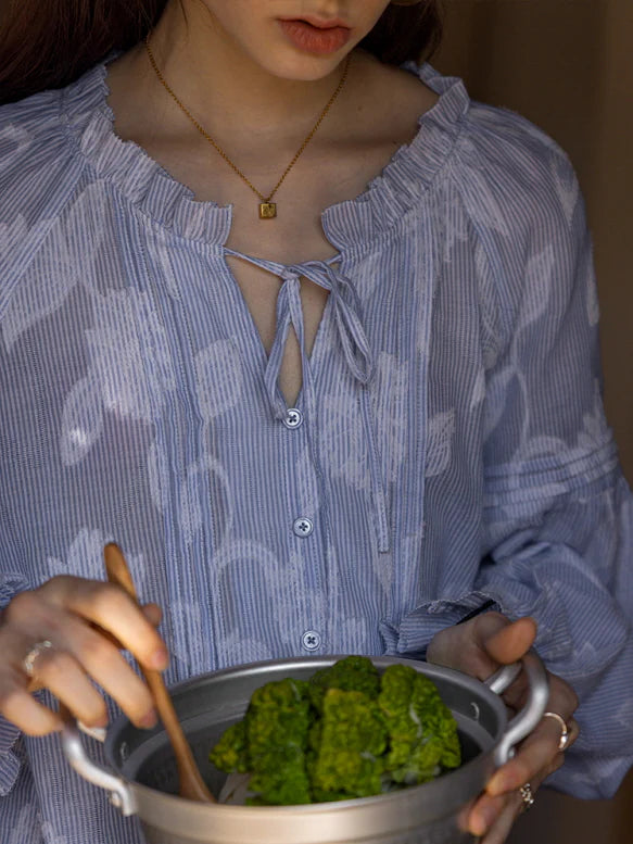 Whispering Meadow Cotton Blouse