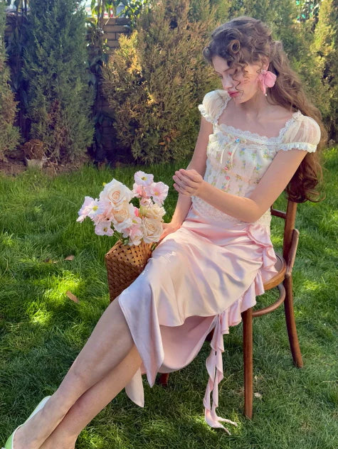 Floral Garden Lace Corset Top