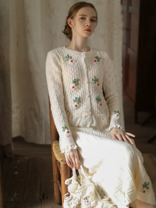 Fairy Tale Ivory Lace Cardigan