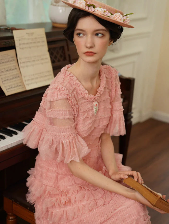 Rosewood Ruffle Tiered Dress