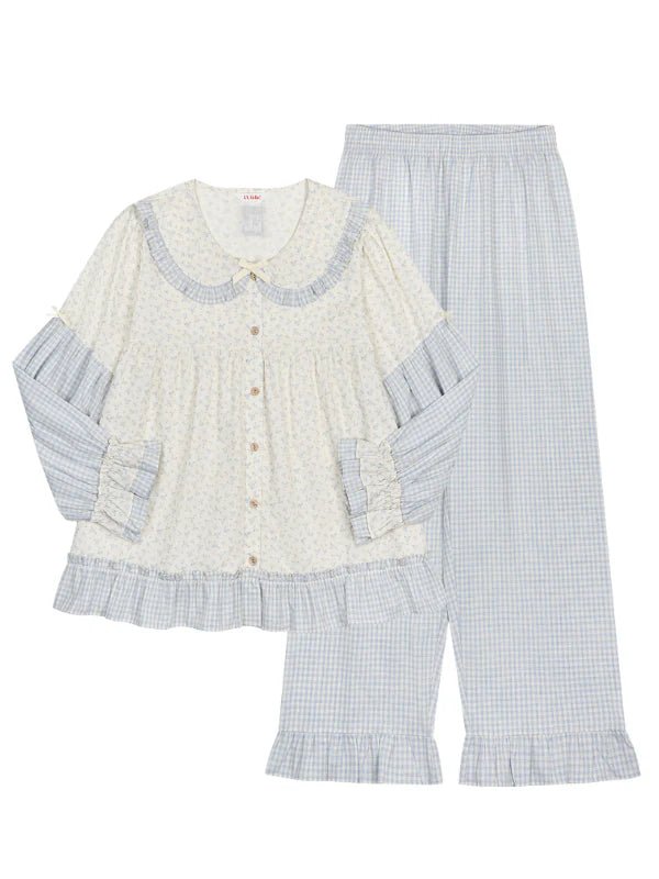 Whispering Meadow Patchwork Pajama Set