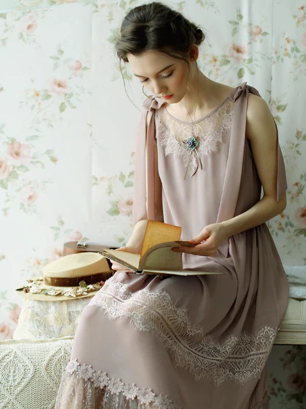 Serene Blossom Vintage Dress
