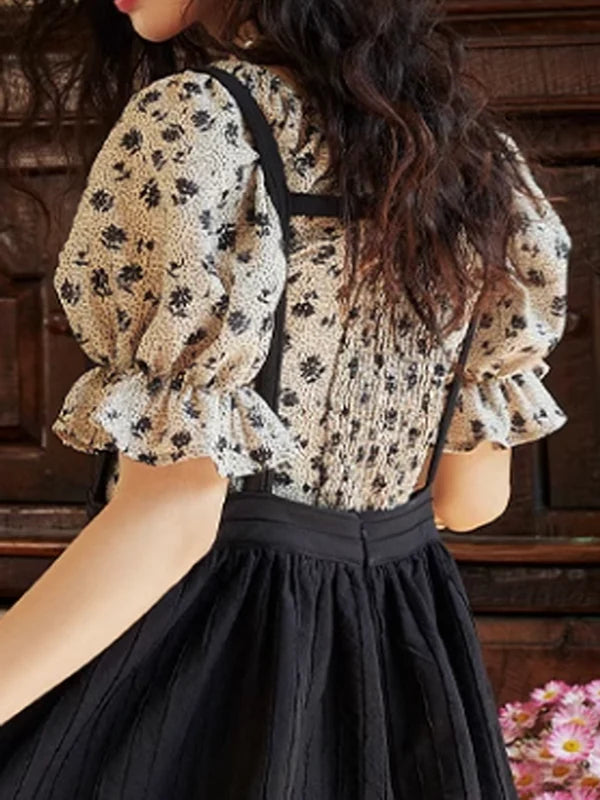 Afternoon Charm Floral Midi Dress