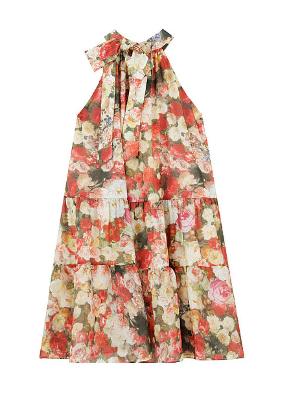 Enchanted Garden Halter Dress