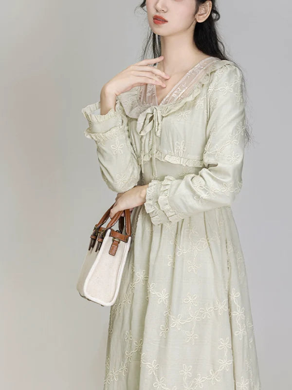 Minty Meadow Retro Dress