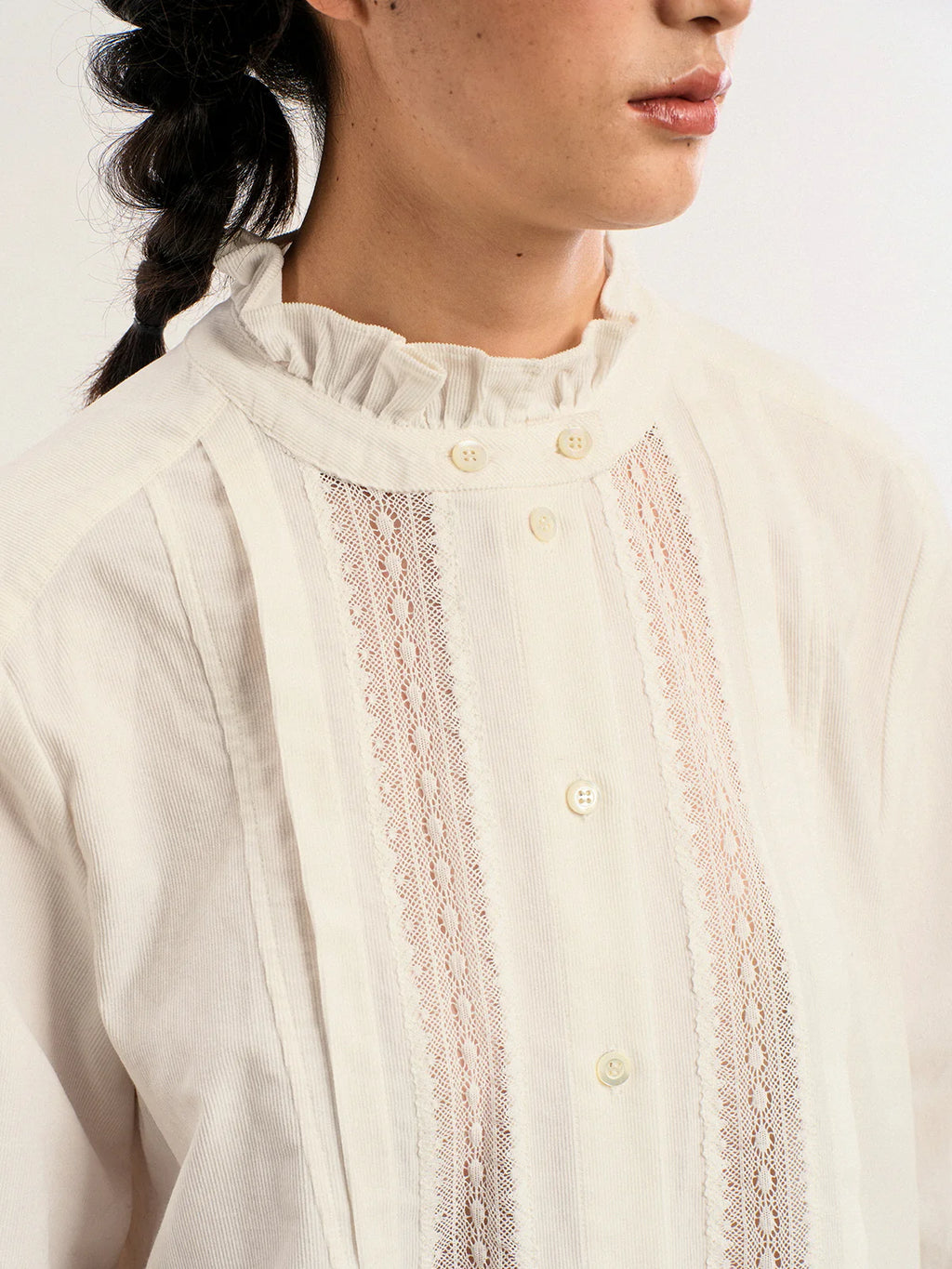 Winter Floral Lace Blouse