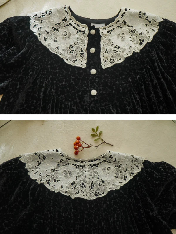 Velvet Twilight Elegance Dress