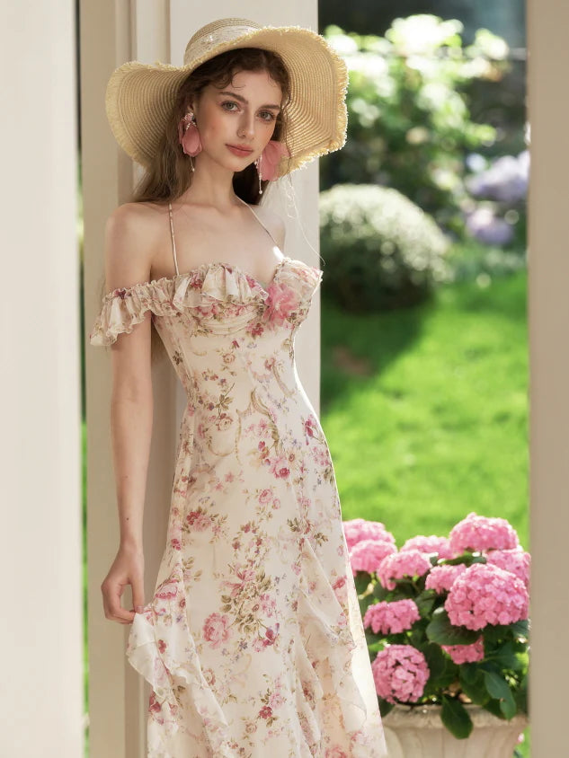 Rose Ruffle Bloom Dress