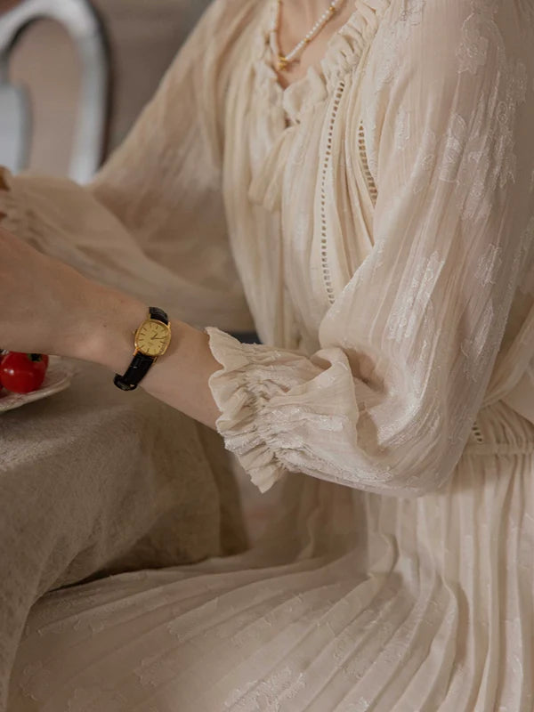 The Creamy Elegance Dress